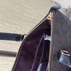 Coach Brown and Black Tote Bag